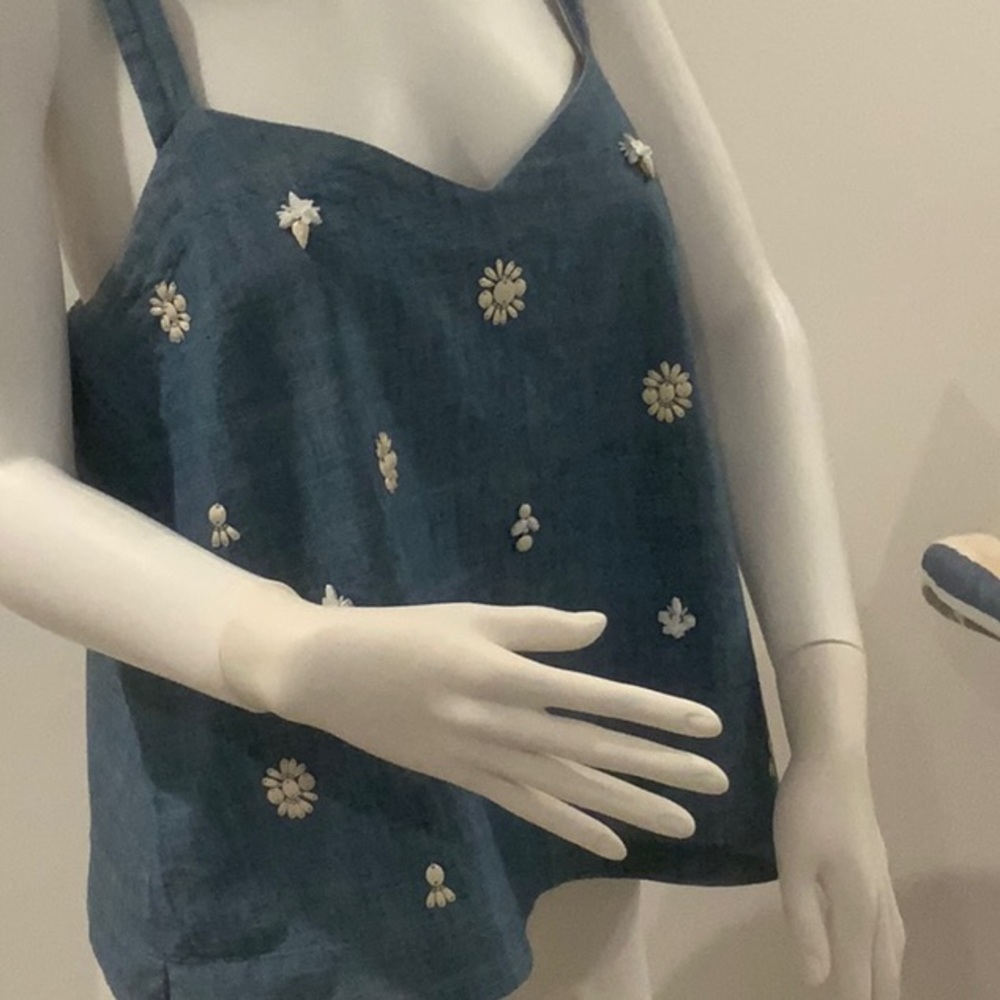 Blue Floral Top